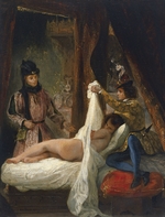 Delacroix, Eugène - Herzog von Orléans entschleiert seine Geliebte