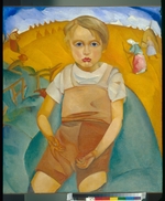 Grigorjew, Boris Dmitriewitsch - Das Weltkind (Porträt des Sohnes)