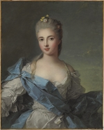 Nattier, Jean-Marc - Porträt von Duchesse de La Rochefoucauld