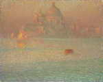 Le Sidaner, Henri - Feuerwerk. Ein Wintermorgen in Venedig