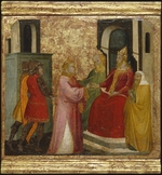 Lorenzo di Niccolò - Heiliger Laurentius vor Kaiser Valerian. Szenen aus dem Leben des heiligen Laurentius. Predella