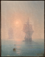Aiwasowski, Iwan Konstantinowitsch - Korvette im Nebel