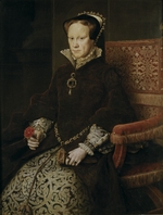 Mor, Antonis (Anthonis) - Porträt von Königin Maria I. von England (1516-1558)