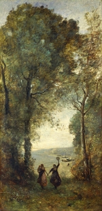 Corot, Jean-Baptiste Camille - Reminiszenz an den Strand von Neapel