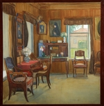 Korowina, Olga Nikolajewna - Interieur im Haus im Dorf Tschegodajewo