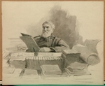 Repin, Ilja Jefimowitsch - Porträt des Schriftstellers Dmitri Grigorowitsch (1822-1899)