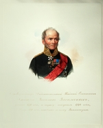 Hau (Gau), Wladimir (Woldemar) Iwanowitsch - Porträt von Dmitri Wassiljewitsch Wassiltschikow (1778-1859) (aus dem Album des Garde-Kavallerie-Regiments)