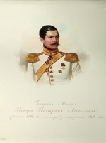 Hau (Gau), Wladimir (Woldemar) Iwanowitsch - Porträt von General Pjotr Petrowitsch Lanskoi (1799-1877) (aus dem Album des Garde-Kavallerie-Regiments)