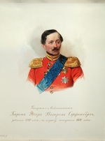 Hau (Gau), Wladimir (Woldemar) Iwanowitsch - Porträt von General Baron Fjodor Petrowitsch von Offenberg (1789-1857) (aus dem Album des Garde-Kavallerie-Regiments)