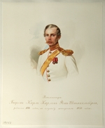 Hau (Gau), Wladimir (Woldemar) Iwanowitsch - Porträt von Baron Karl Karlowitsch von Stackelberg (1816-1887) (aus dem Album des Garde-Kavallerie-Regiments)