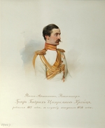 Hau (Gau), Wladimir (Woldemar) Iwanowitsch - Porträt von Heinrich Graf von Kreutz (aus dem Album des Garde-Kavallerie-Regiments)