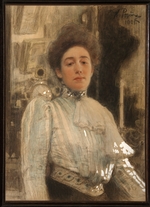 Repin, Ilja Jefimowitsch - Porträt von Alexandra Pawlowna Botkina (1867-1959)