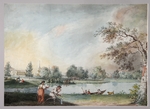 Iwanow, Iwan Alexejewitsch - Der Teich vor Residenz von Graf Alexei Kirillowitsch Rasumowski in Moskau