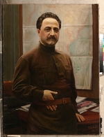 Brodski, Isaak Israilewitsch - Porträt von Grigori Konstantinowitsch (Sergo) Ordschonikidse (1886-1937)