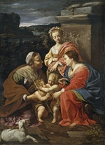 Vouet, Simon - Madonna und Kind mit dem Johannesknaben, heiligen Elisabeth und heiligen Katharina