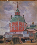 Kustodiew, Boris Michailowitsch - Roter Turm im Dreifaltigkeitskloster von Sergijew Possad