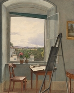 Alt, Jakob - Blick aus dem Atelier des Künstlers in der Alservorstadt gegen Dornbach