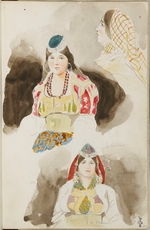 Delacroix, Eugène - Aus dem Marokkanischen Skizzenbuch