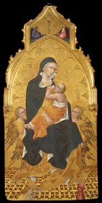 Giovanni di Paolo - Madonna und Kind mit Engeln. Die Verkündigung