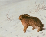 Rayski, Louis Ferdinand von - Hase im Schnee