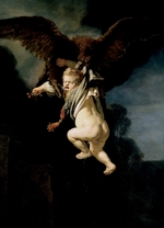 Rembrandt van Rhijn - Ganymed in den Fängen des Adlers