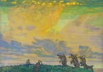 Roerich, Nicholas - Die große Opferung. Bühnenbildentwurf zum Ballett Das Frühlingsopfer (Le Sacre du Printemps) von I. Strawinski