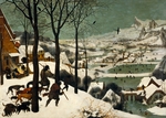 Bruegel (Brueghel), Pieter, der Ältere - Jäger im Schnee (Winter)