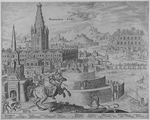Galle, Philipp (Philips) - The Walls of Babylon (aus der Folge Die acht Weltwunder) Nach Maarten van Heemskerck