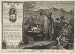 Stradanus (Straet, van der), Johannes - Der Entdecker Amerigo Vespucci bei einer Messung des Kreuz des Südens mit einem Astrolabium (Americae Retectio)