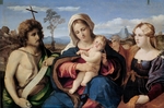 Palma il Vecchio, Jacopo, der Ältere - Madonna und Kind mit Heiligen Johannes dem Täufer und Maria Magdalena