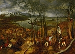 Bruegel (Brueghel), Pieter, der Ältere - Düsterer Tag (Vorfrühling)