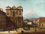 Bellotto, Bernardo - Die Freyung in Wien, Ansicht von Nordwesten