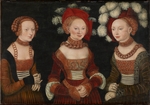 Cranach, Lucas, der Ältere - Die Prinzessinnen Sibylle (1515-1592), Aemilia (1516-1591) und Sidonie (1518-1575) von Sachsen