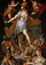 Spranger, Bartholomeüs - Minerva als Siegerin über die Unwissenheit