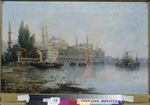 Französischer Meister - Istanbul vom Bosporus aus gesehen