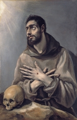 El Greco, Dominico - Meditation des heiligen Franziskus von Assisi