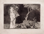 Goya, Francisco, de - Torheit der Furcht (aus dem Zyklus Los Disparates (Torheiten)