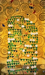 Klimt, Gustav - Entwurf für den Stoclet-Fries, Detail: Lebensbaum