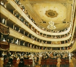 Klimt, Gustav - Zuschauerraum im Alten Burgtheater in Wien