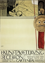 Klimt, Gustav - Ausstellungsplakat der 1. Wiener Secession