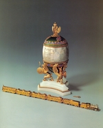 Perchin, Michail Jewlampiewitsch, (Fabergé-Werkstatt) - Das Ei mit der Transsibirischen Eisenbahn