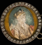 Unbekannter Künstler - Porträt Jalaluddin Muhammad Akbar (1542-1605), Großmogul von Indien