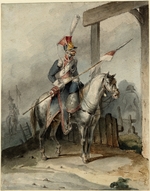 Unbekannter KÃ¼nstler - Polnischer Chevauleger der französischen Kaiserlichen Garde