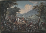 Höchle, Johann Baptist - Kaiser Alexander I. mit seinem Gefolge passiert die Vogesen im Juli 1815