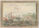 Unbekannter Künstler - Kampf an der Donau 1828