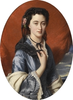 Winterhalter, Franz Xavier - Porträt von Gräfin Warwara Mussina-Puschkina (1832-1885)