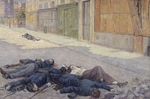 Luce, Maximilien - Eine Strasse in Paris im Mai 1871