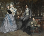 Tissot, James Jacques Joseph - Porträt des Marquis und der Marquise von Miramon mit Kinder