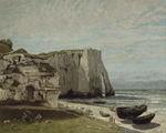 Courbet, Gustave - Die Klippen von Etretat nach dem Sturm