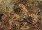 Delacroix, Eugène - Die Löwenjagd